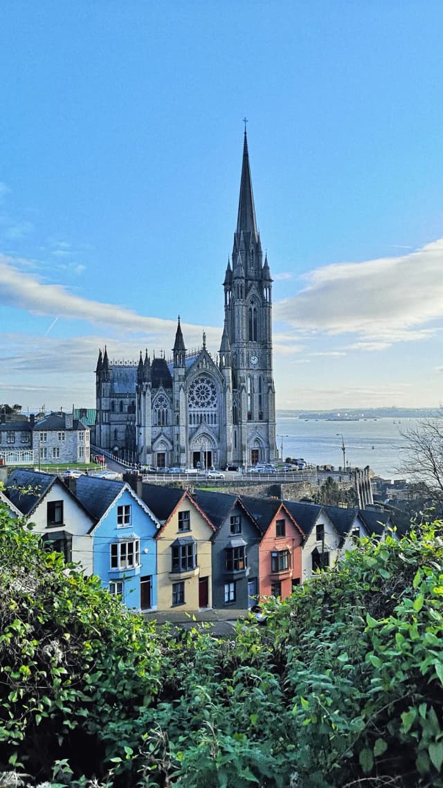 Vista panoramica di Cork con la cattedrale durante soggiorni linguistici in Irlanda.Vista panoramica di Cork con la cattedrale durante soggiorni linguistici in Irlanda.