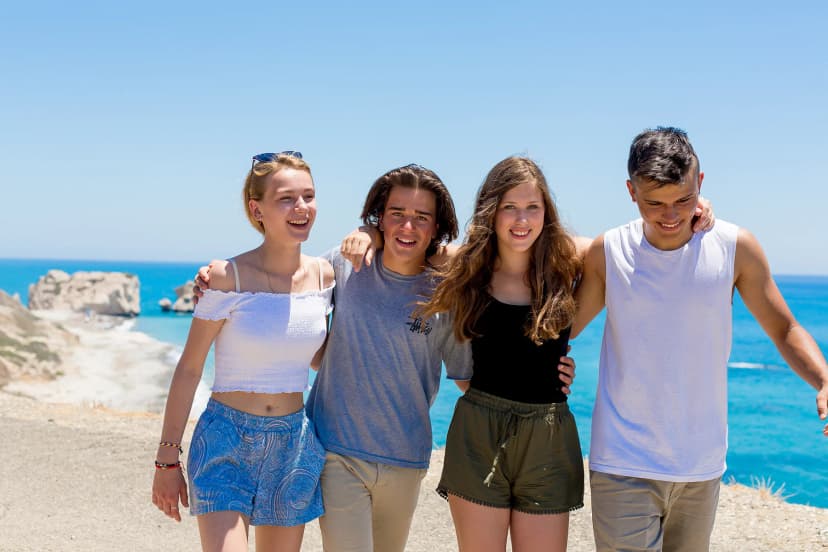 Studenti insieme in vacanza studio all'estero